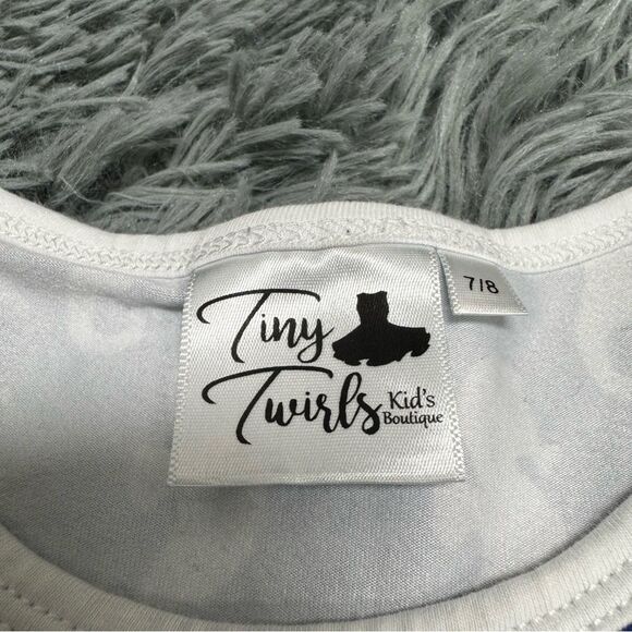 Tiny Twirls Seahorse Print Dress Size 7/8 - Picture 4 of 5